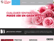 Tablet Screenshot of prestigefloreria.com.mx